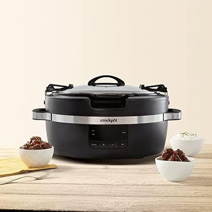 Crock-Pot Thermoshield 6 Quart Slow Cooker with Carry Handles N0ET