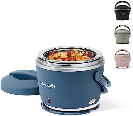 Crock-Pot Electric Lunch Box Food Warmer 20oz – Faded Blue 0ME9