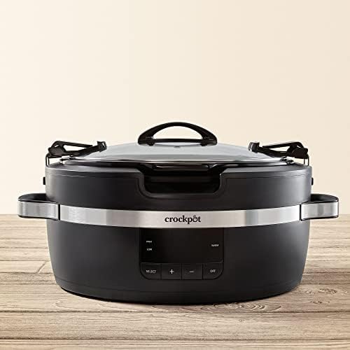 Crock-Pot Thermoshield 6 Quart Slow Cooker with Carry Handles N0ET