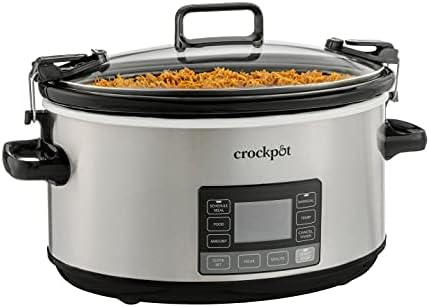 Crock-Pot 7 Quart Portable Programmable Slow Cooker with Timer PNX9