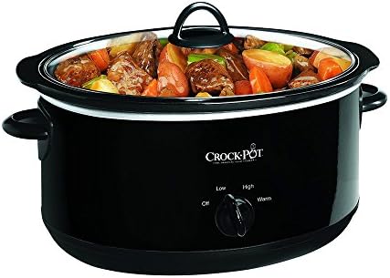Crock-Pot 8 Quart Manual Slow Cooker – Black S6QA