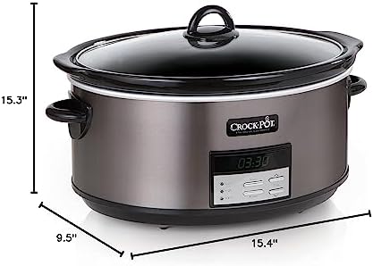 Crock-Pot 8 Quart Programmable Slow Cooker with Auto Warm HV9B