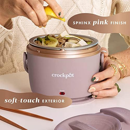 Crock-Pot Electric Lunch Box Food Warmer 20oz – Blush Pink VOZB
