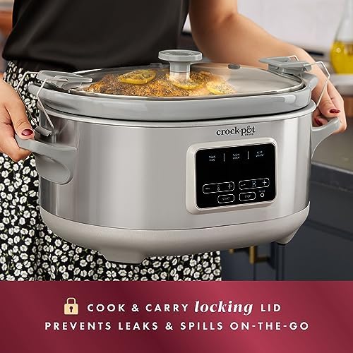 Crock-Pot 7 Quart Programmable Cook & Carry Slow Cooker INRI