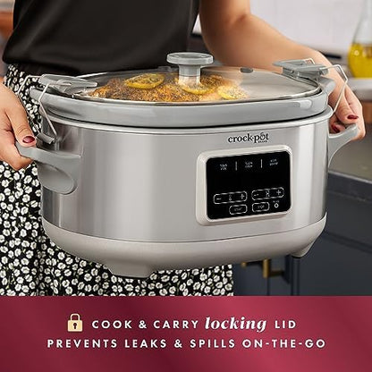 Crock-Pot 7 Quart Programmable Cook & Carry Slow Cooker INRI