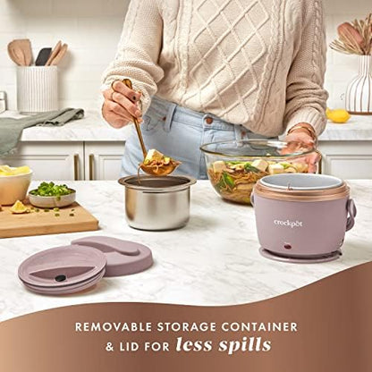 Crock-Pot Electric Lunch Box Food Warmer 20oz – Blush Pink VOZB