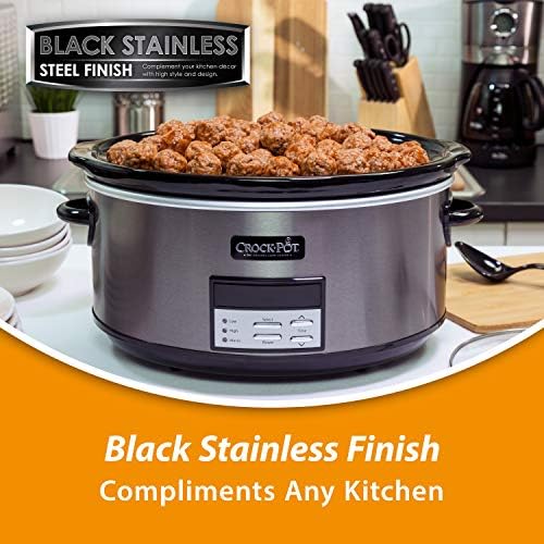 Crock-Pot 8 Quart Programmable Slow Cooker with Auto Warm HV9B