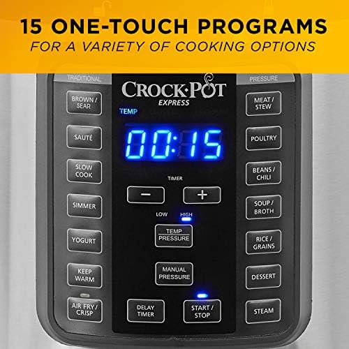 Crock-Pot Express Crisp 8 Quart 10-in-1 Pressure Cooker 0EJP