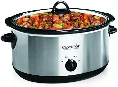 Crock-Pot 7 Quart Oval Manual Slow Cooker – Stainless Steel IDGX