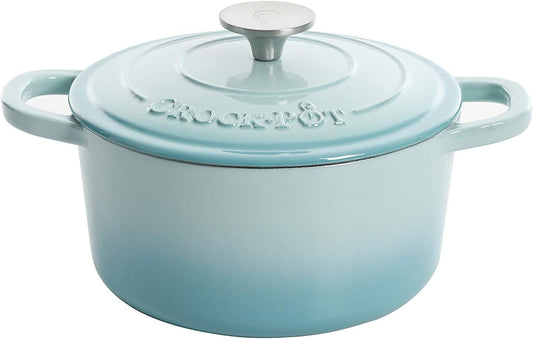Crock-Pot 3 Quart Enameled Cast Iron Dutch Oven – Aqua NYQB