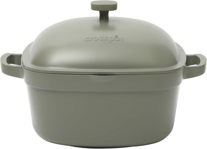 Crock-Pot 3 Quart Enameled Cast Iron Dutch Oven – Aqua NYQB